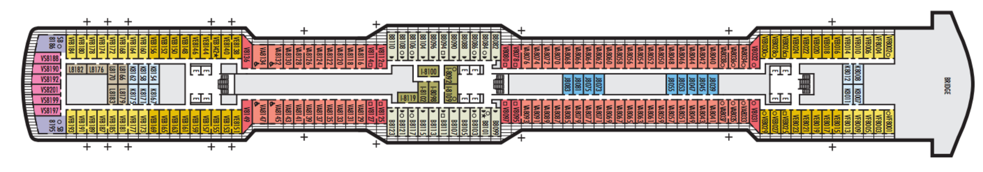 Deck 8 - Navigation Deck plan